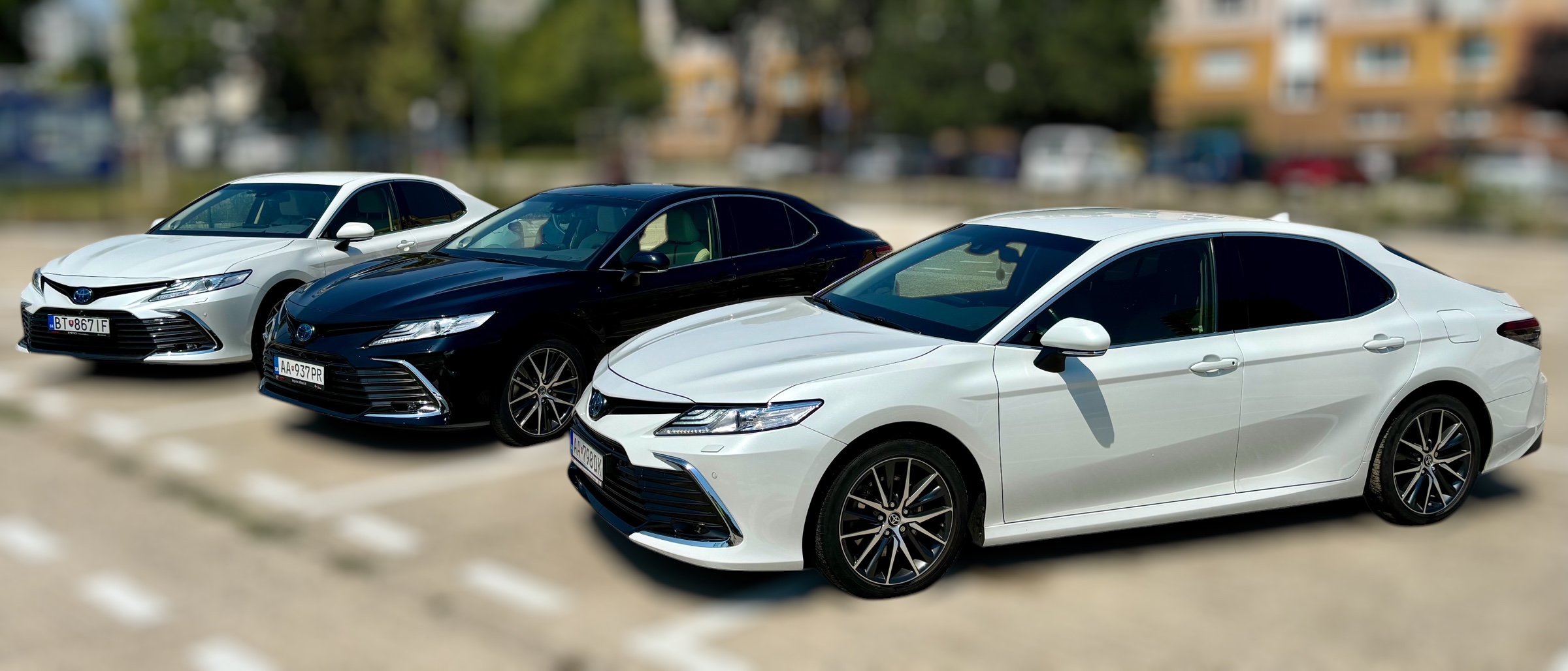 Toyota Camry pripravená na letiskový transfer